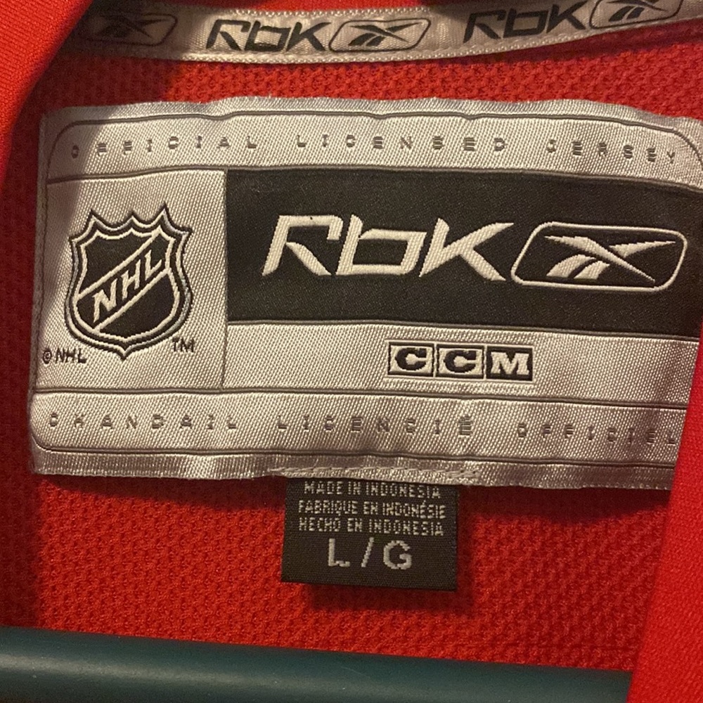 Authentic Reebok NHL Hockey Jersey Detroit Red Wings Team - Picture 4 of 5